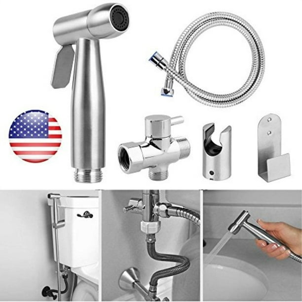 Details about Stainless Steel Handheld Bidet Spray Shower Head Toilet Shattaf Hose Bathroom Details about Stainless Steel Handheld Bidet Spray Shower Head Toilet Shattaf Hose Bathroom